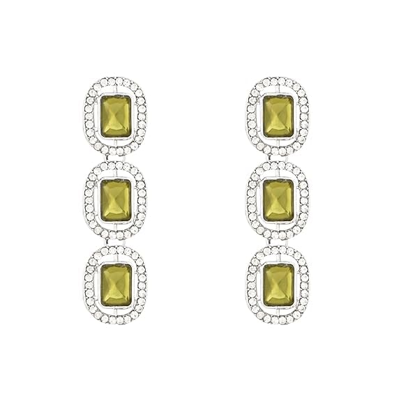 Helly Silver Mehendi Earrings