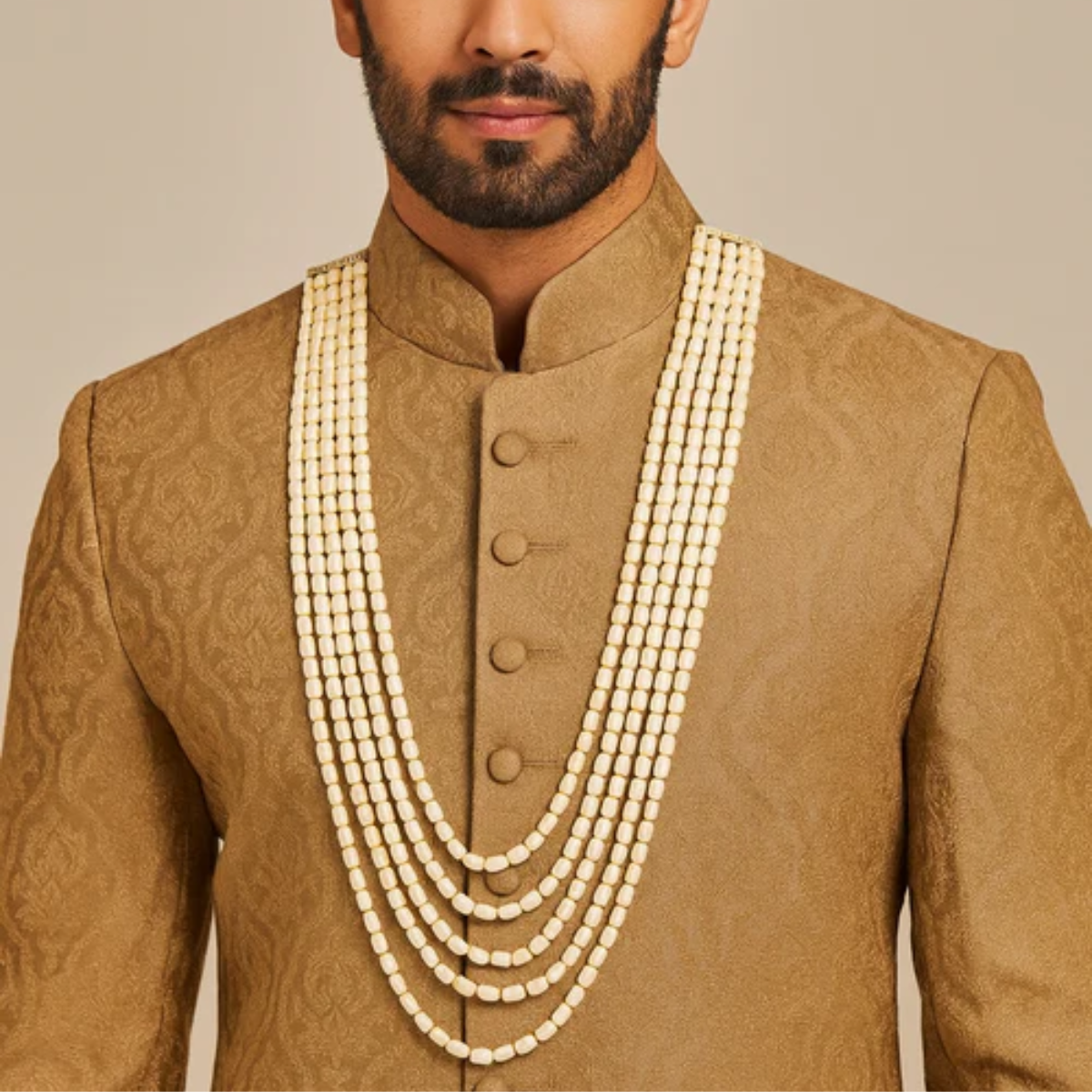 Kush White Necklace For Men