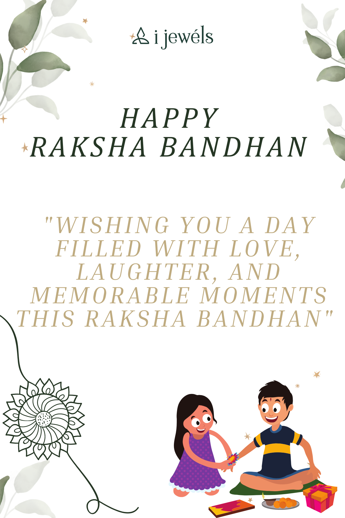 Delicate Pearl Beads White Rakhi with Roli Chawal & Rakshabandhan Card
