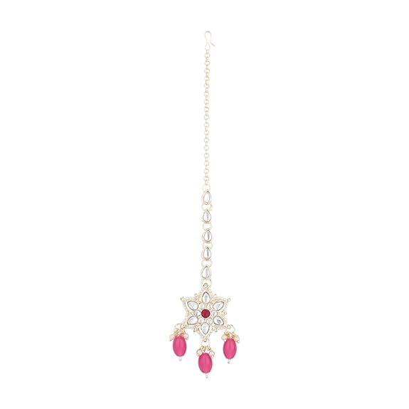 Asiya Pink Maangtikka