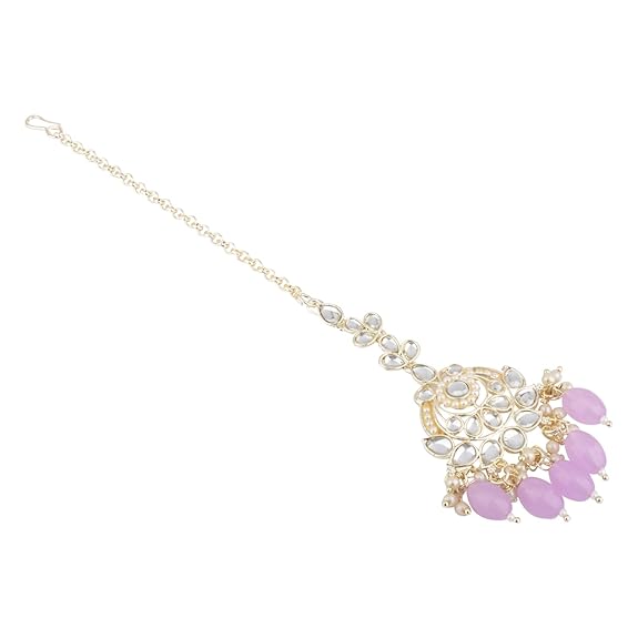 Prushti Purple Maangtikka