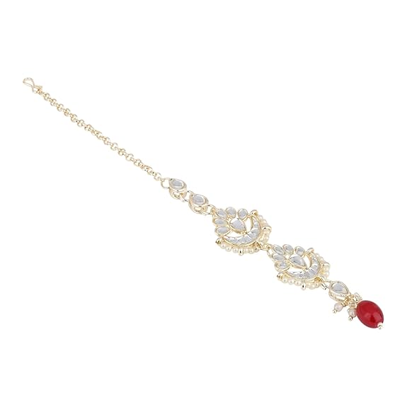 Seerat White Maangtikka