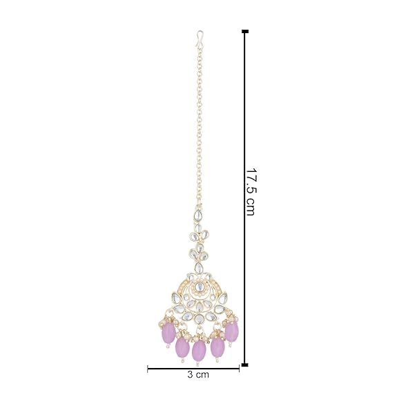 Prushti Purple Maangtikka