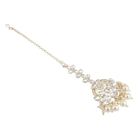 Prushti White Maangtikka