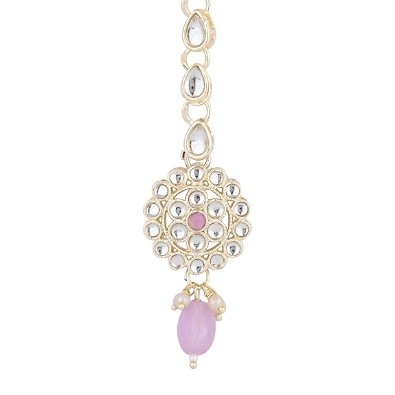 Mohina Purple Maangtikka