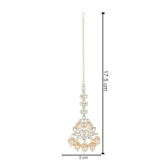 Prushti White Maangtikka