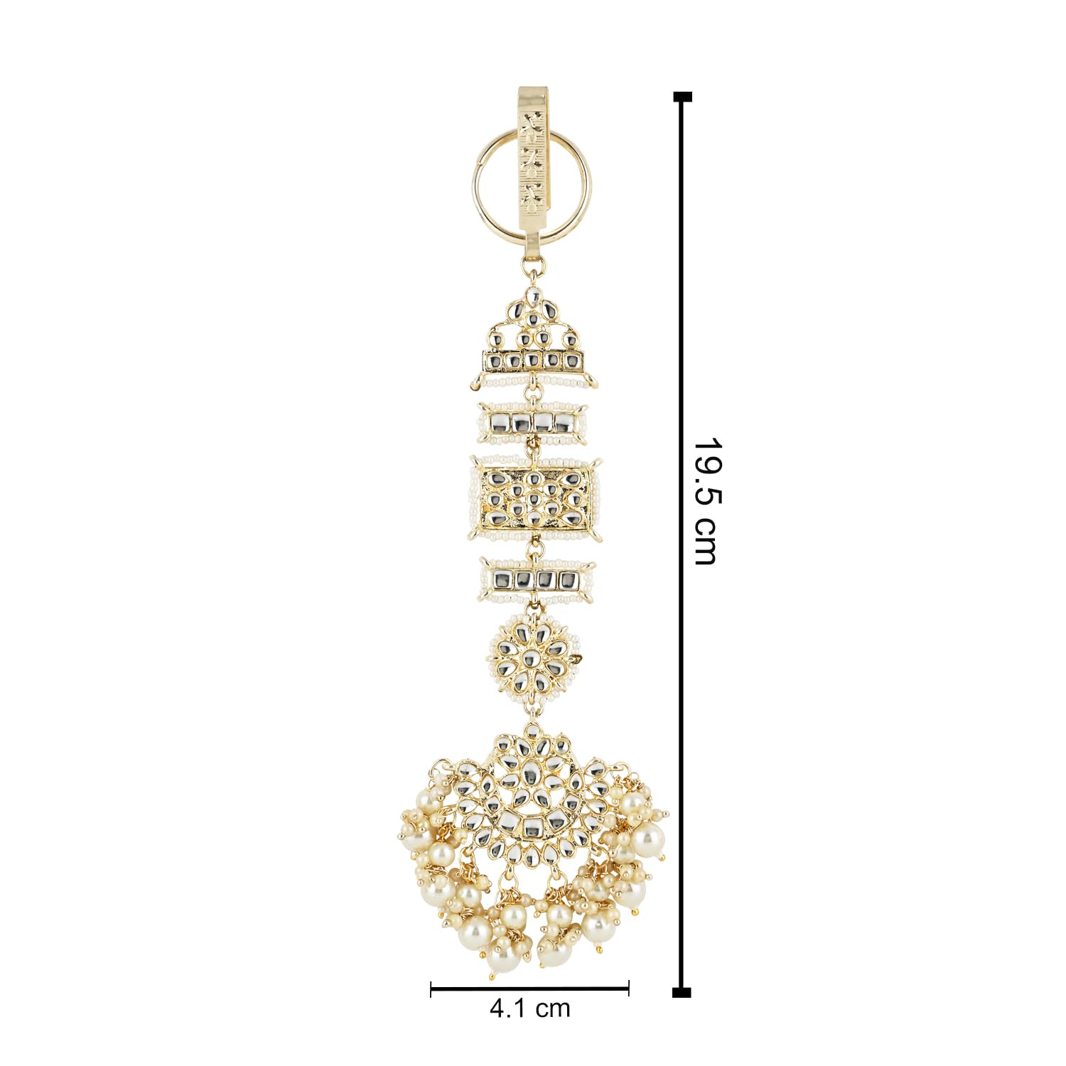 Ashni White Chabi Challa/Challa Waist Chain