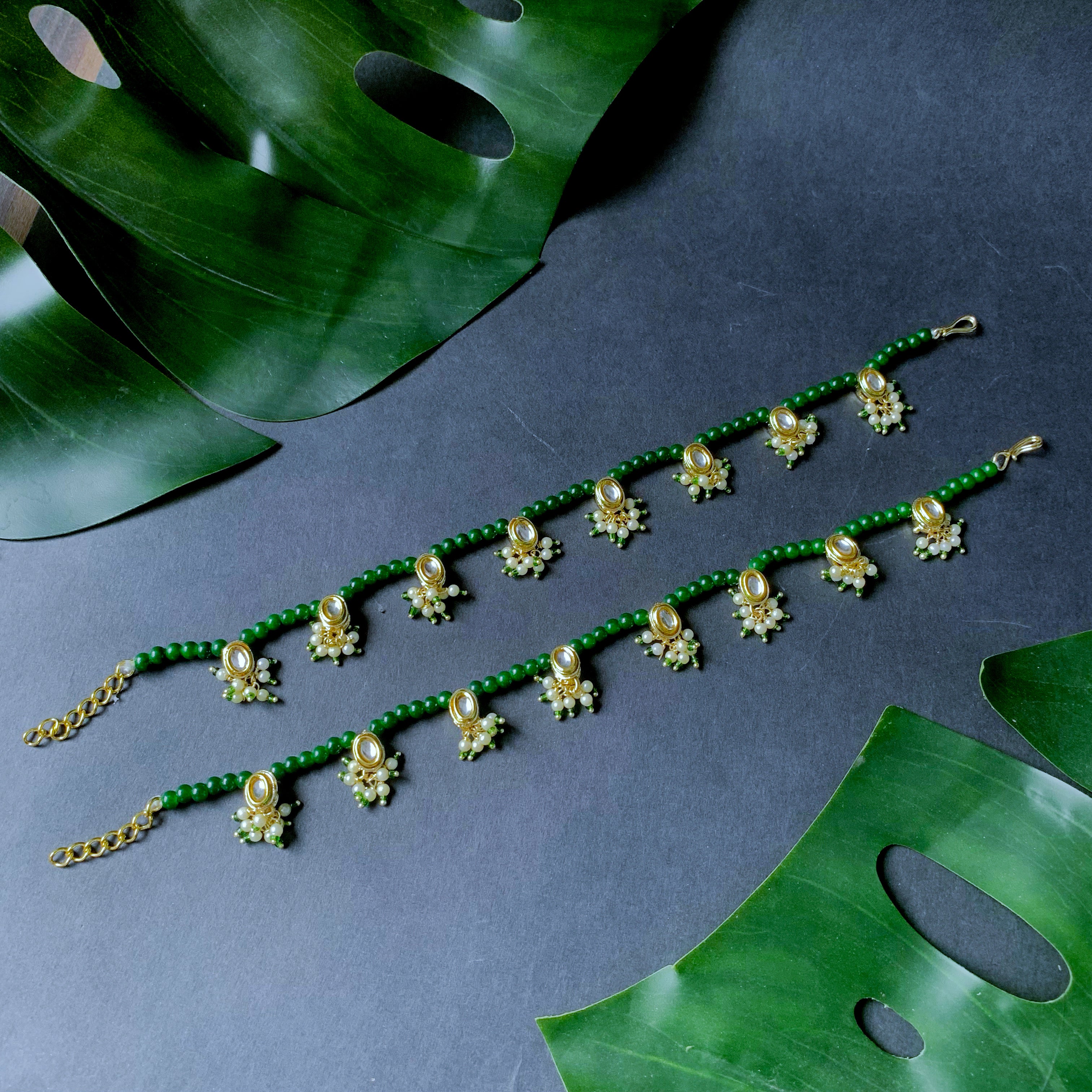 Norika Green Payal/ Anklets