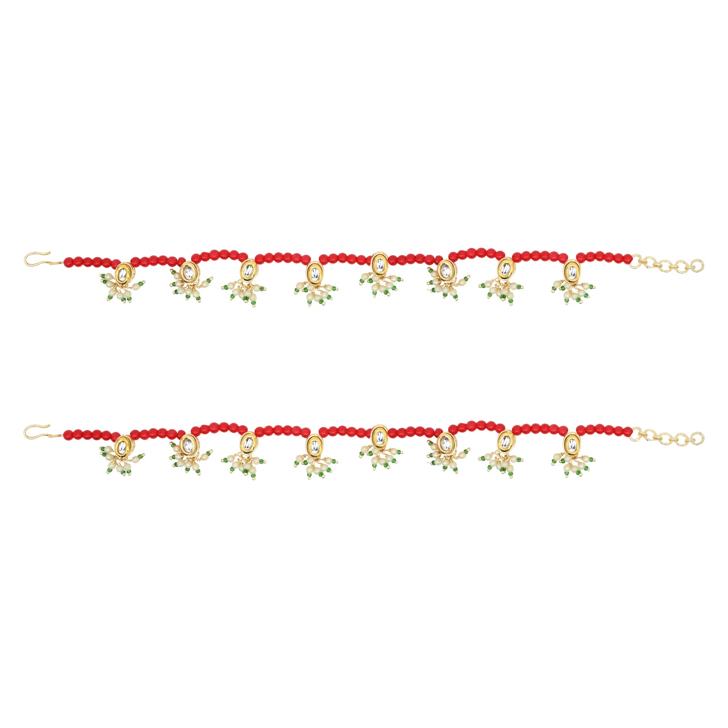 Norika Maroon Payal/ Anklets