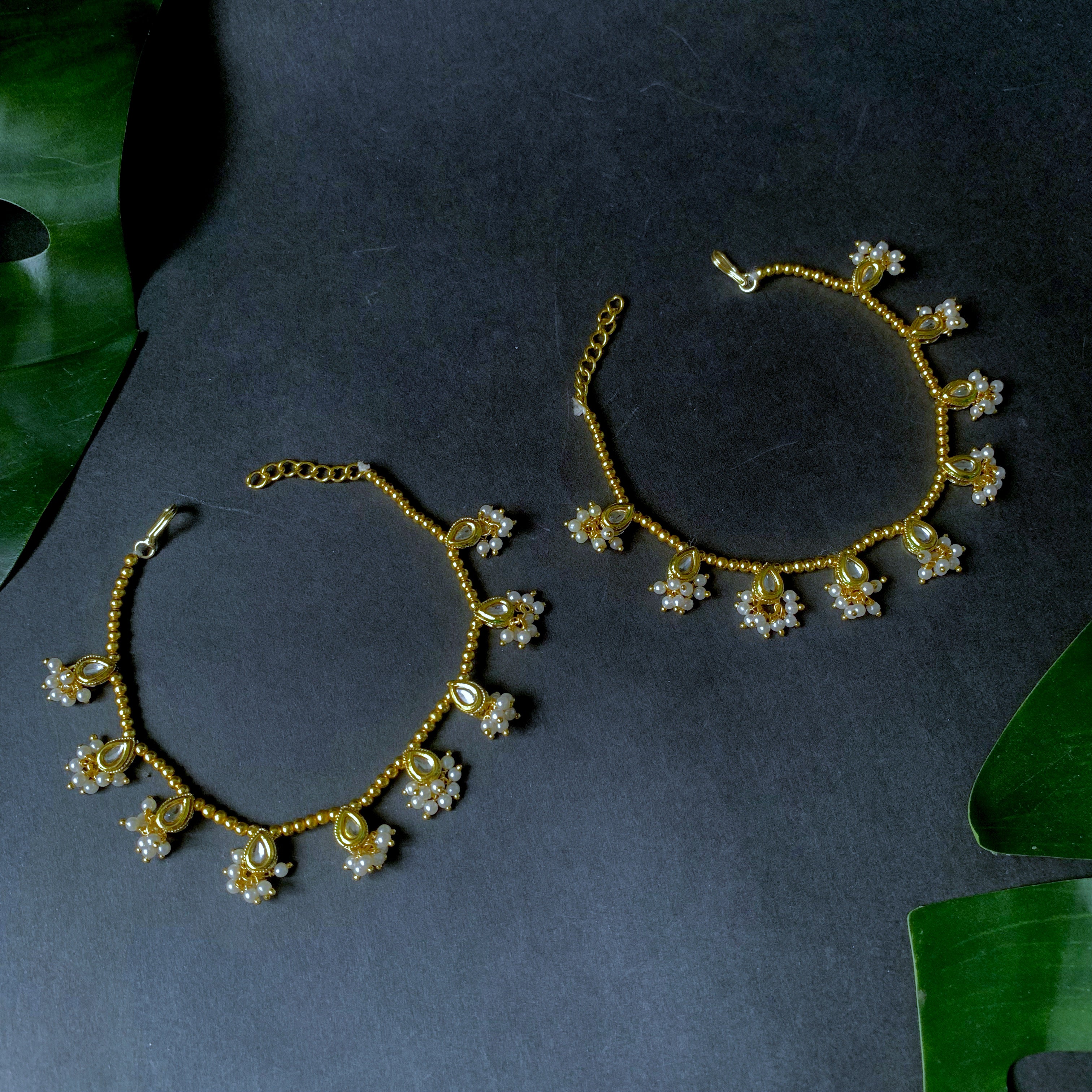 Noori White Payal/ Anklets