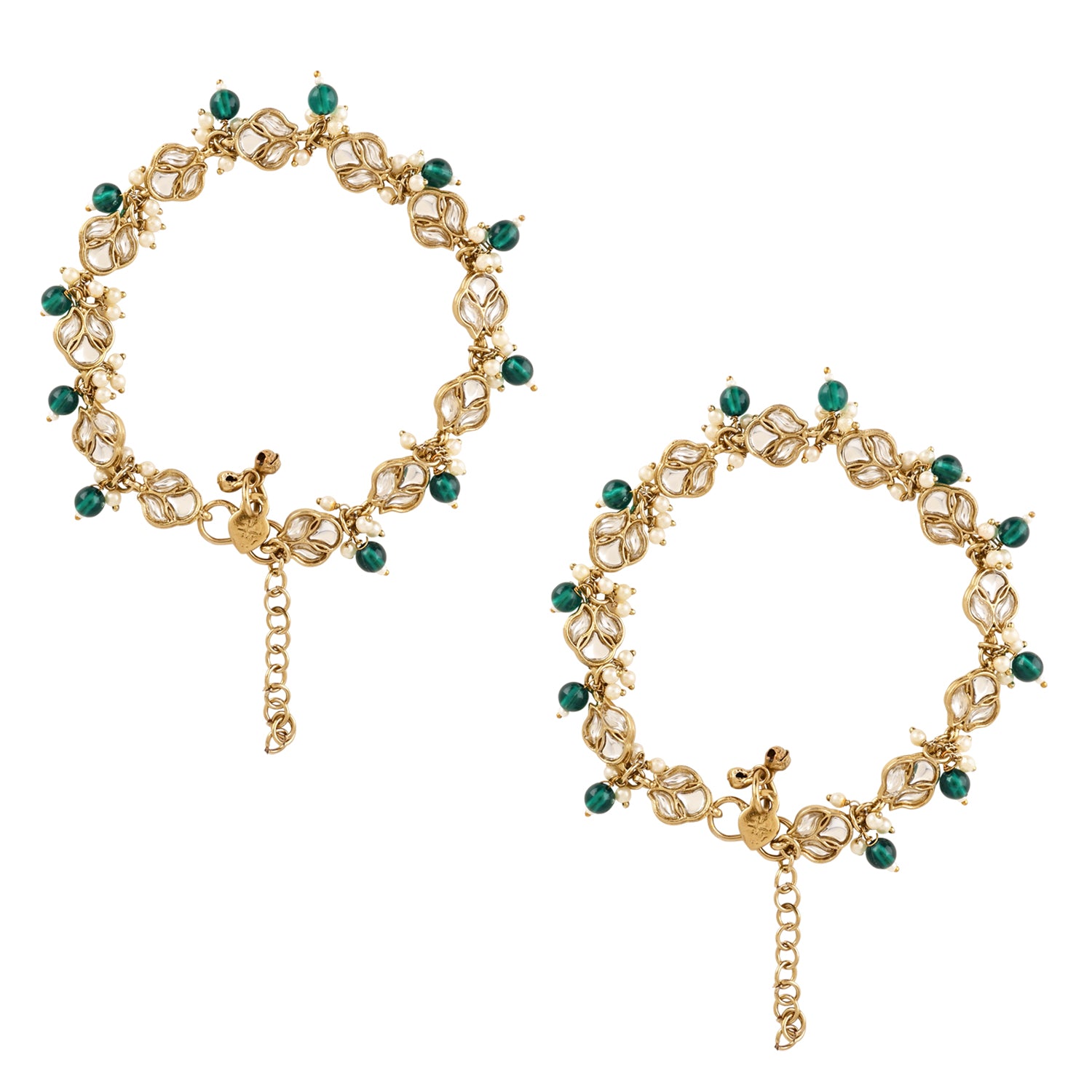 Farsha Green Payal/ Anklets