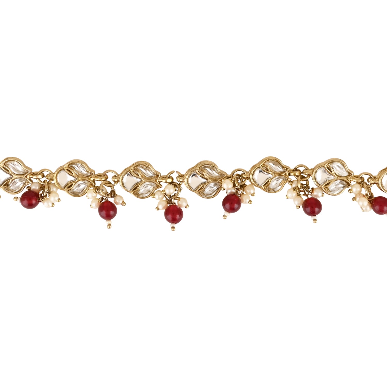 Farsha Maroon Payal/ Anklets
