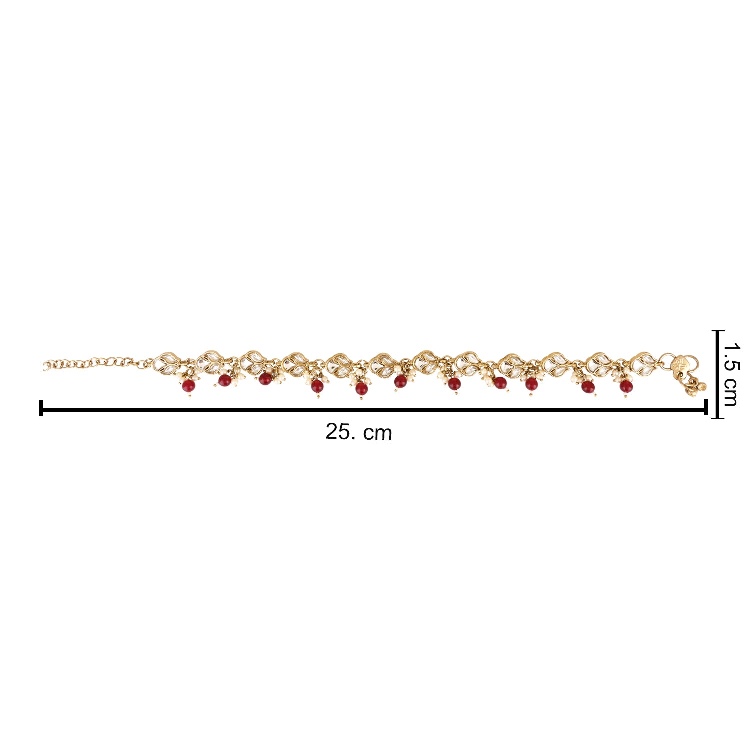 Farsha Maroon Payal/ Anklets