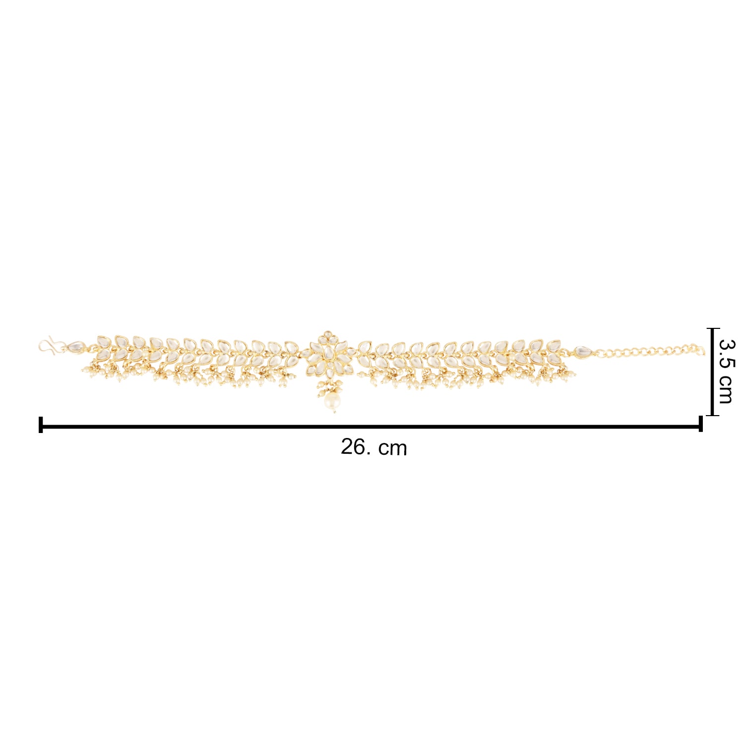 Rishvi White Anklet
