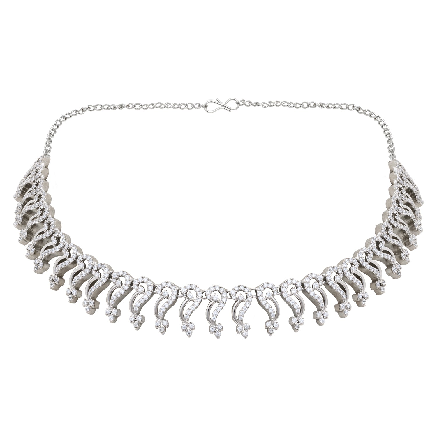 Zara Rhodium Plated Jewellery Set