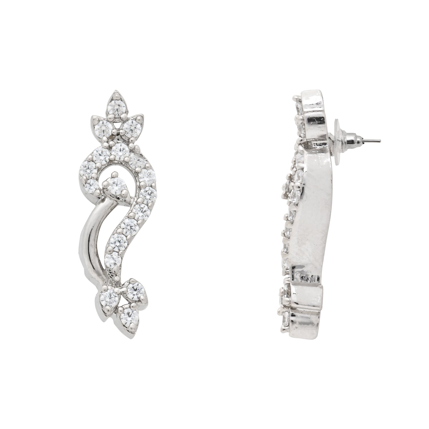 Zara Rhodium Plated Jewellery Set
