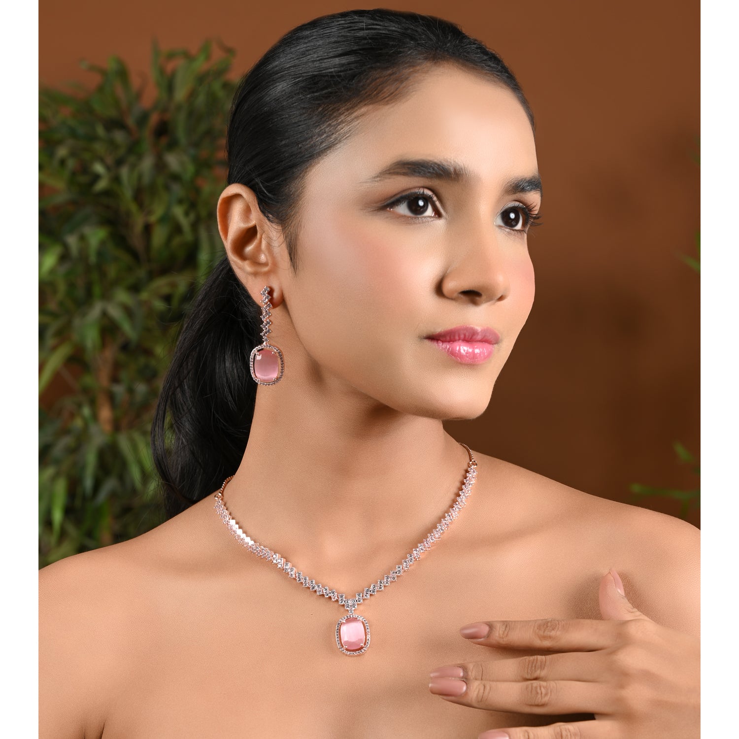 Nova Pink Necklace Set