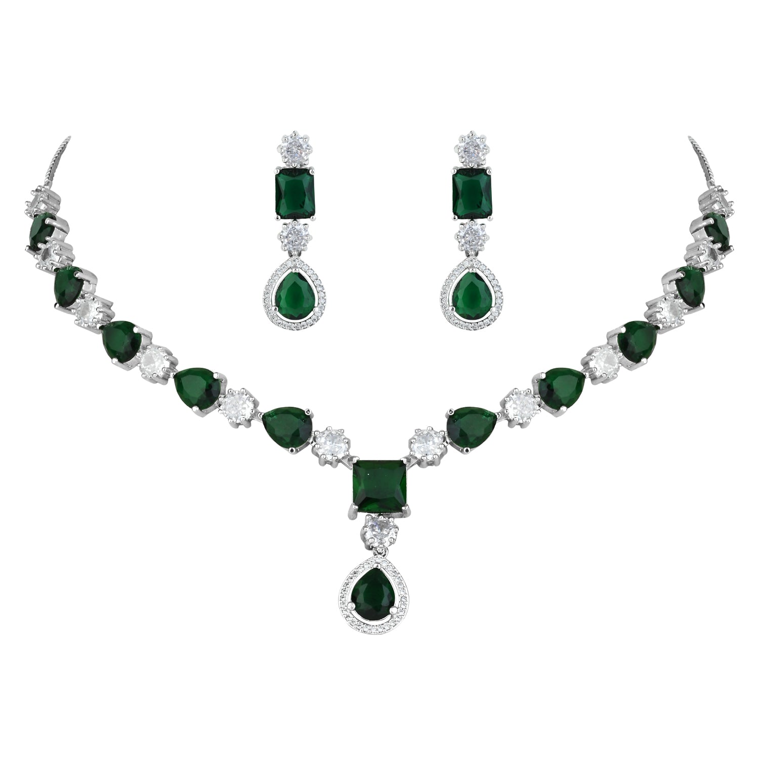 Livia Green Necklace Set