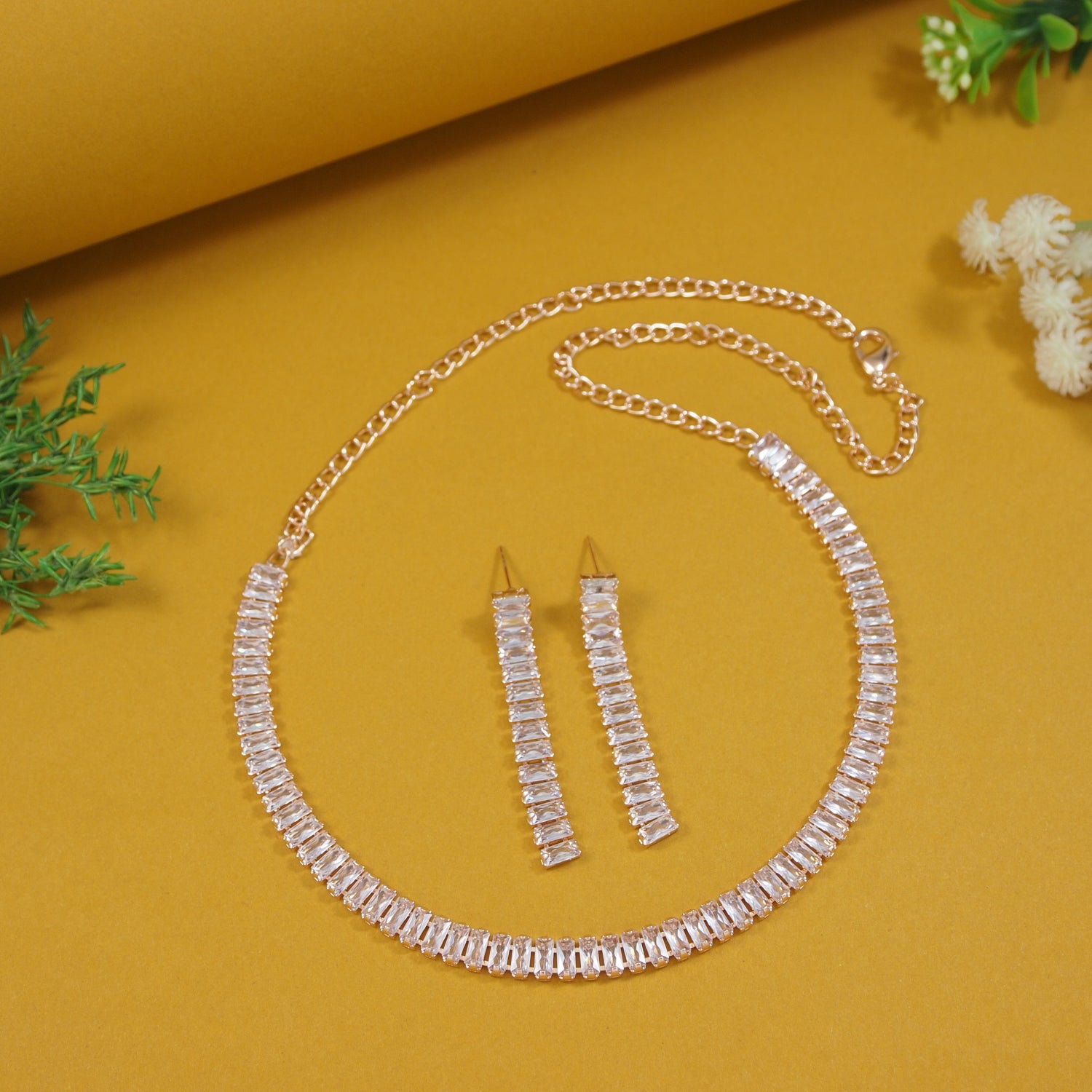 Juliana Rosegold Necklace Set