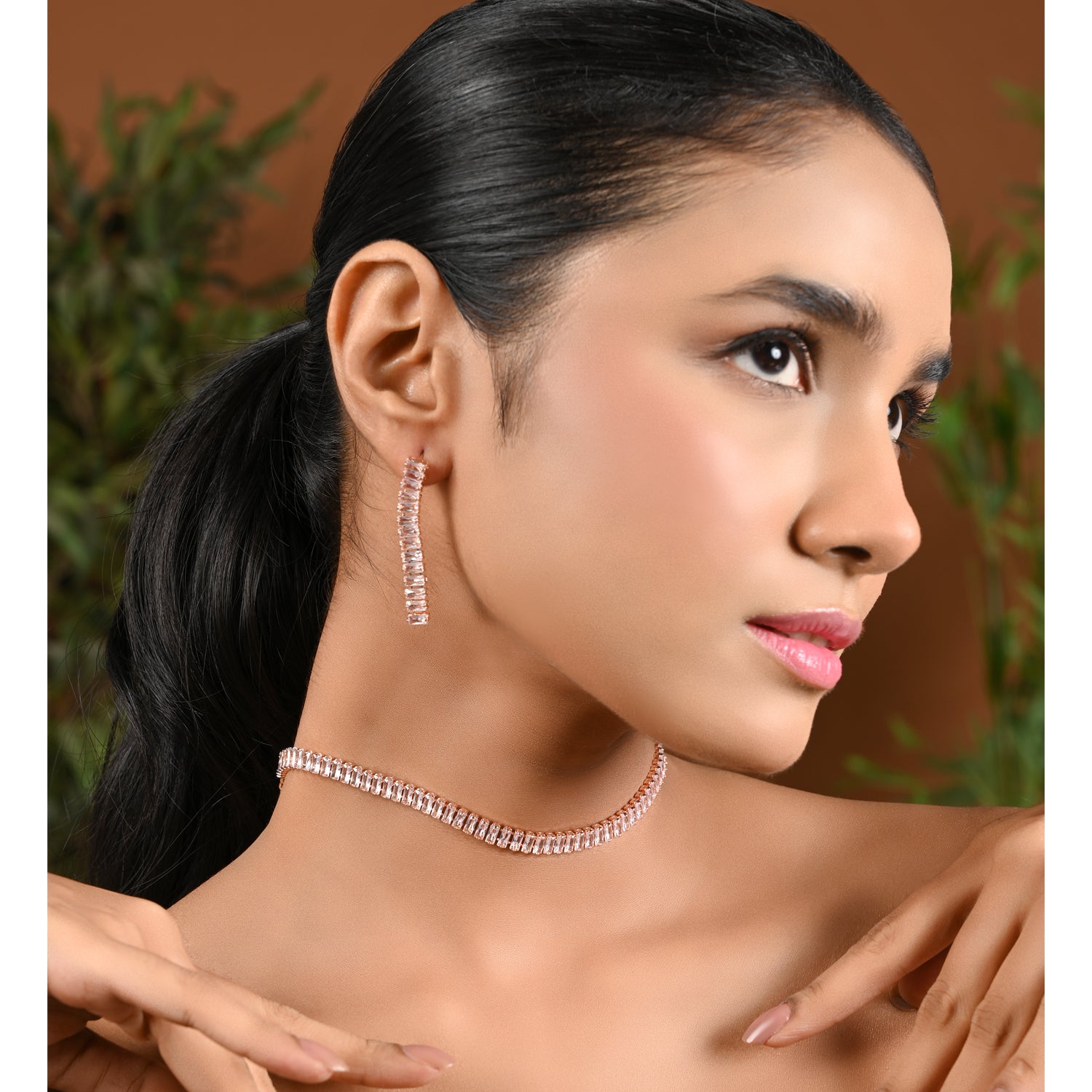 Juliana Rosegold Necklace Set