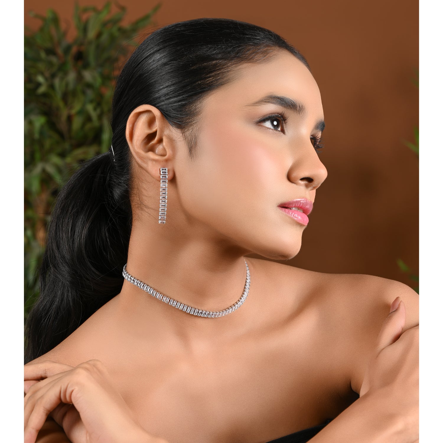 Juliana Silver Necklace Set
