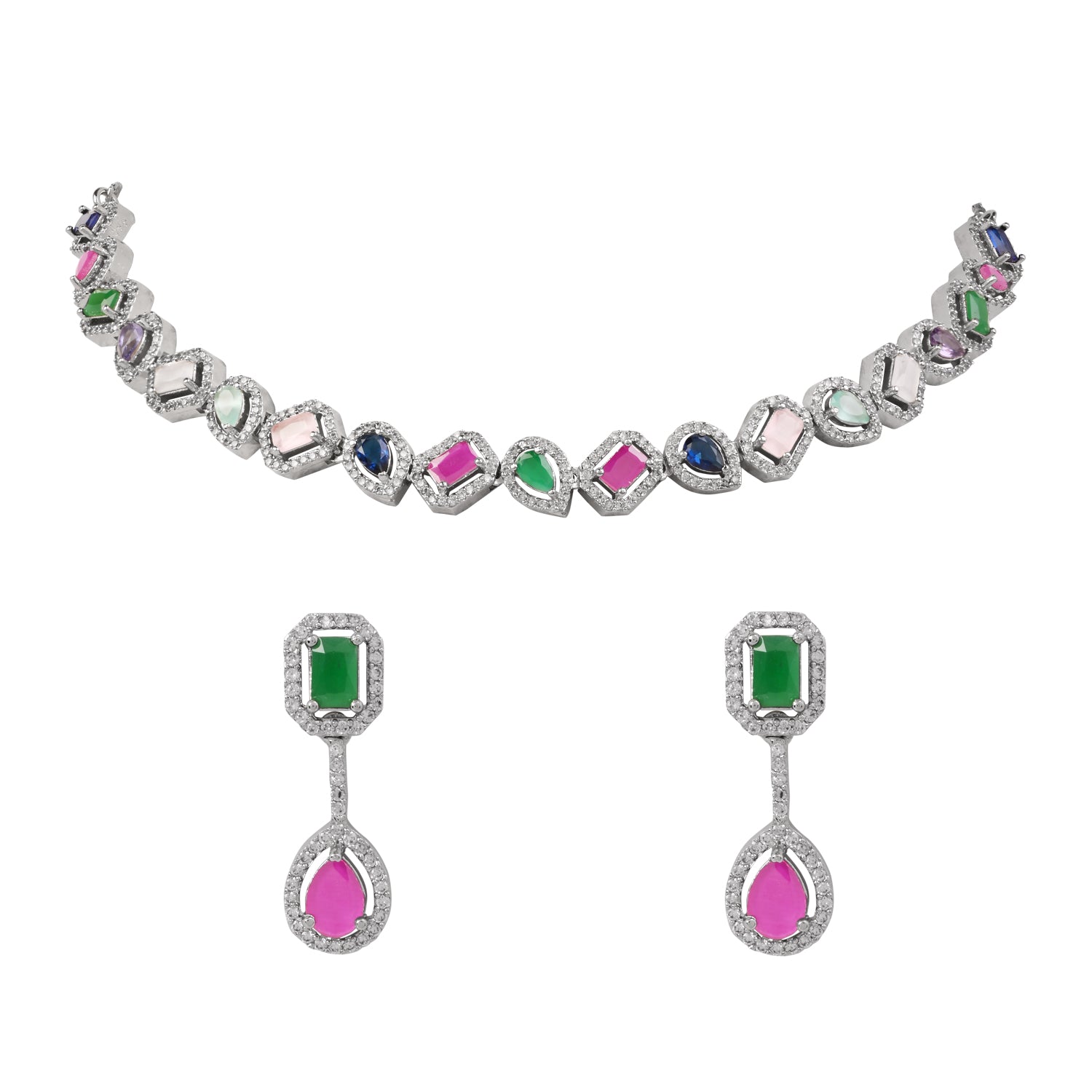 Aaesha - Multicolor Necklace Set