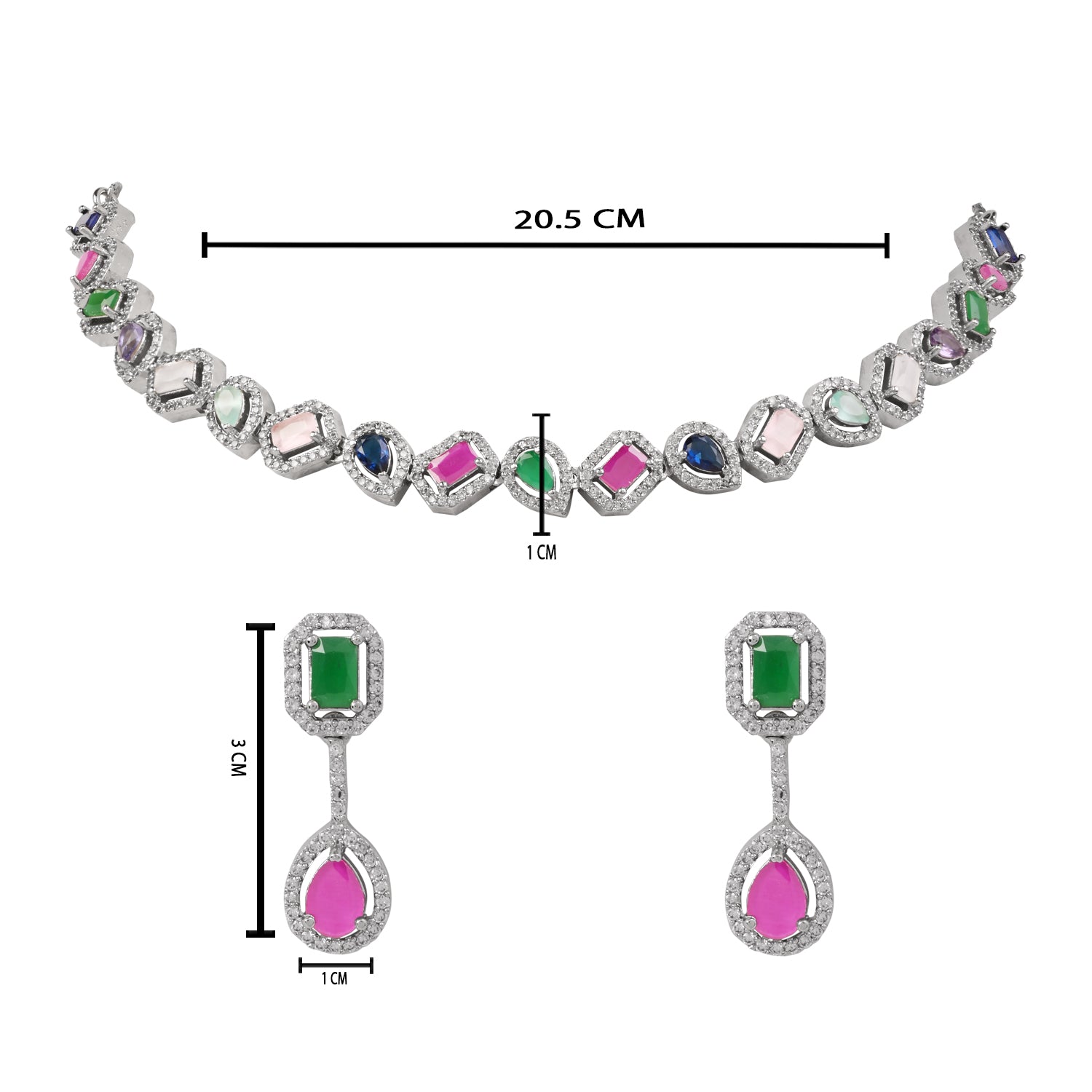 Aaesha - Multicolor Necklace Set
