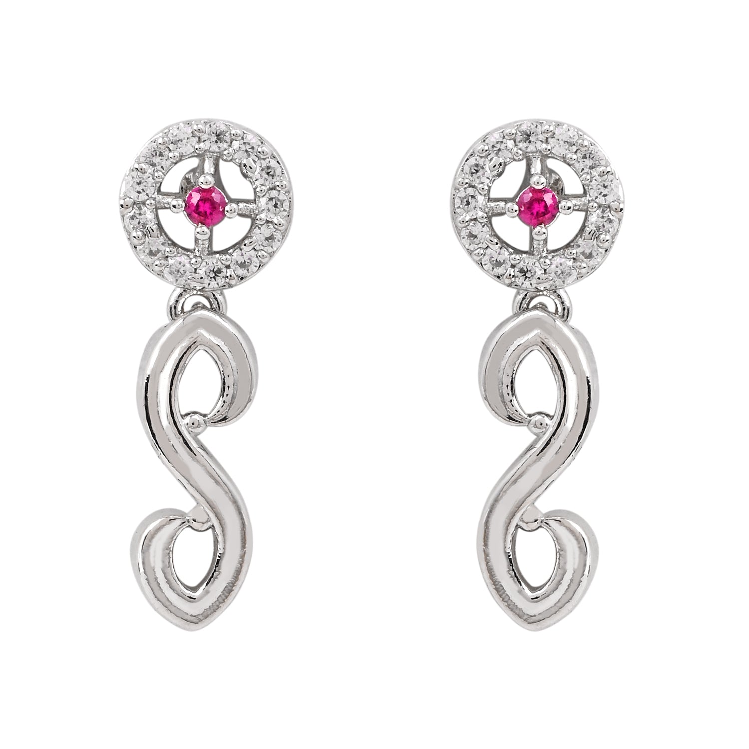 Aleena - Silver Pink Necklace Set