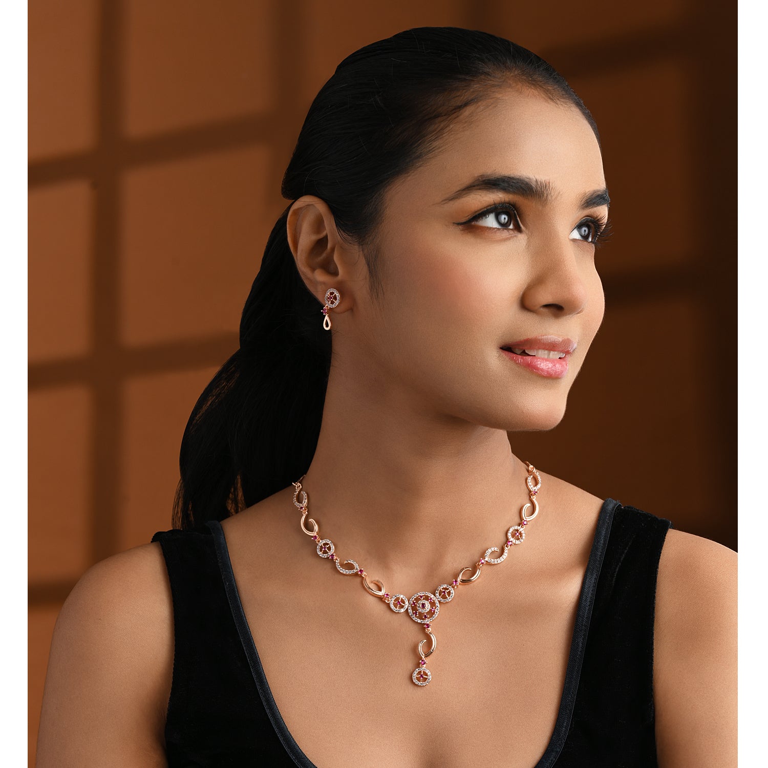 Aanisha - Pink Necklace Set