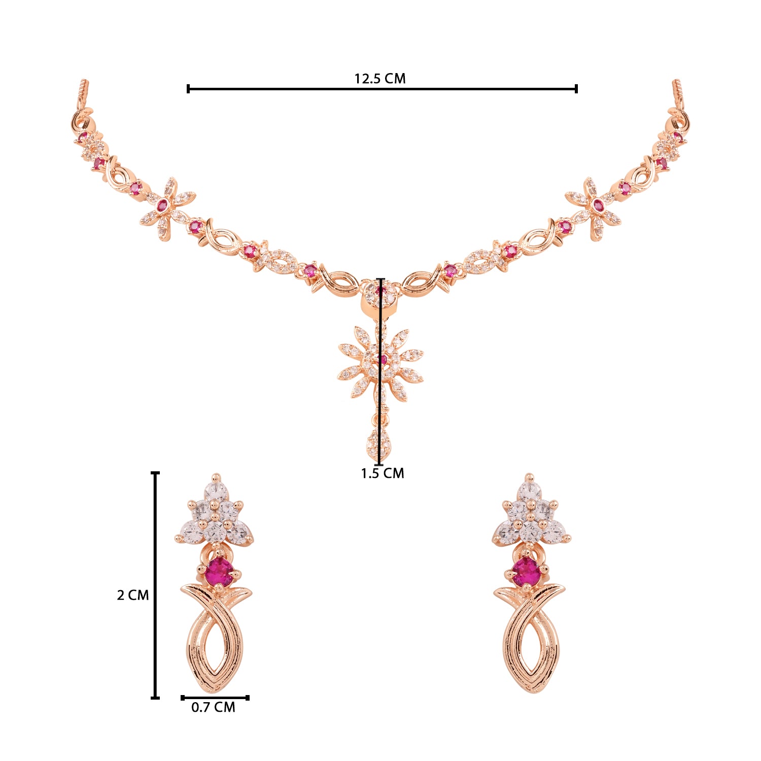 Charmi - Pink Necklace Set