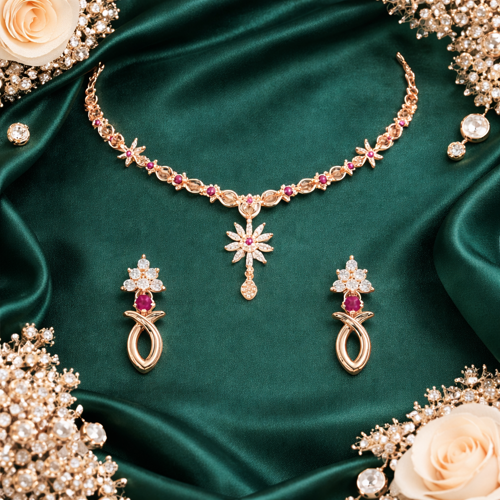 Charmi - Pink Necklace Set