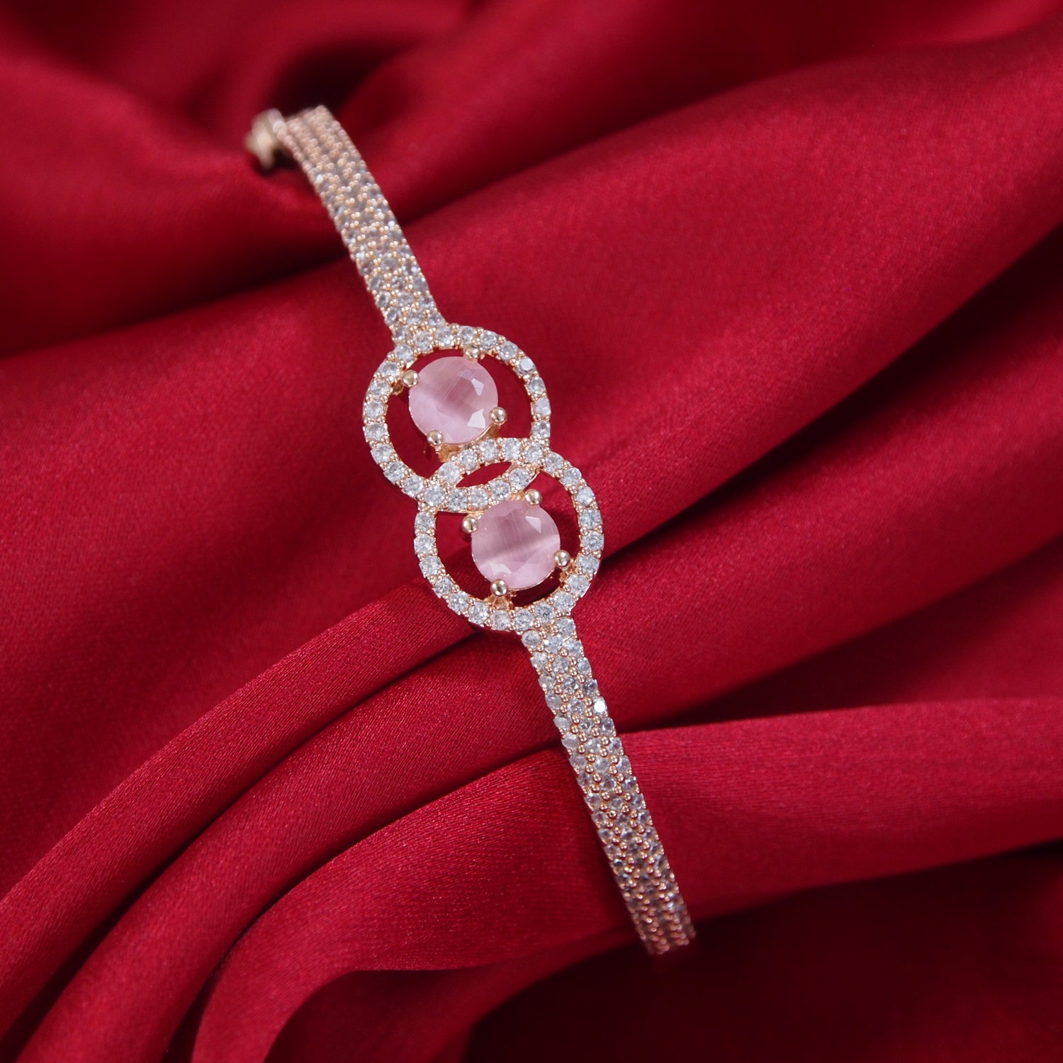 Daania RoseGold Pink Zirconia Bracelet