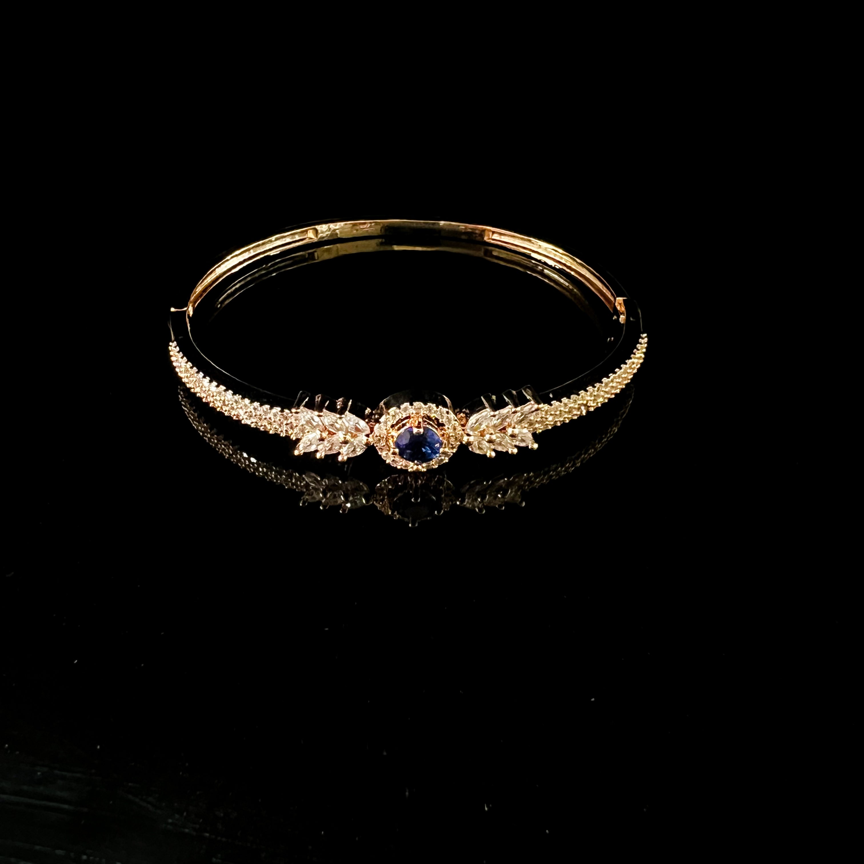 Revina RoseGold Blue Zirconia Bracelet