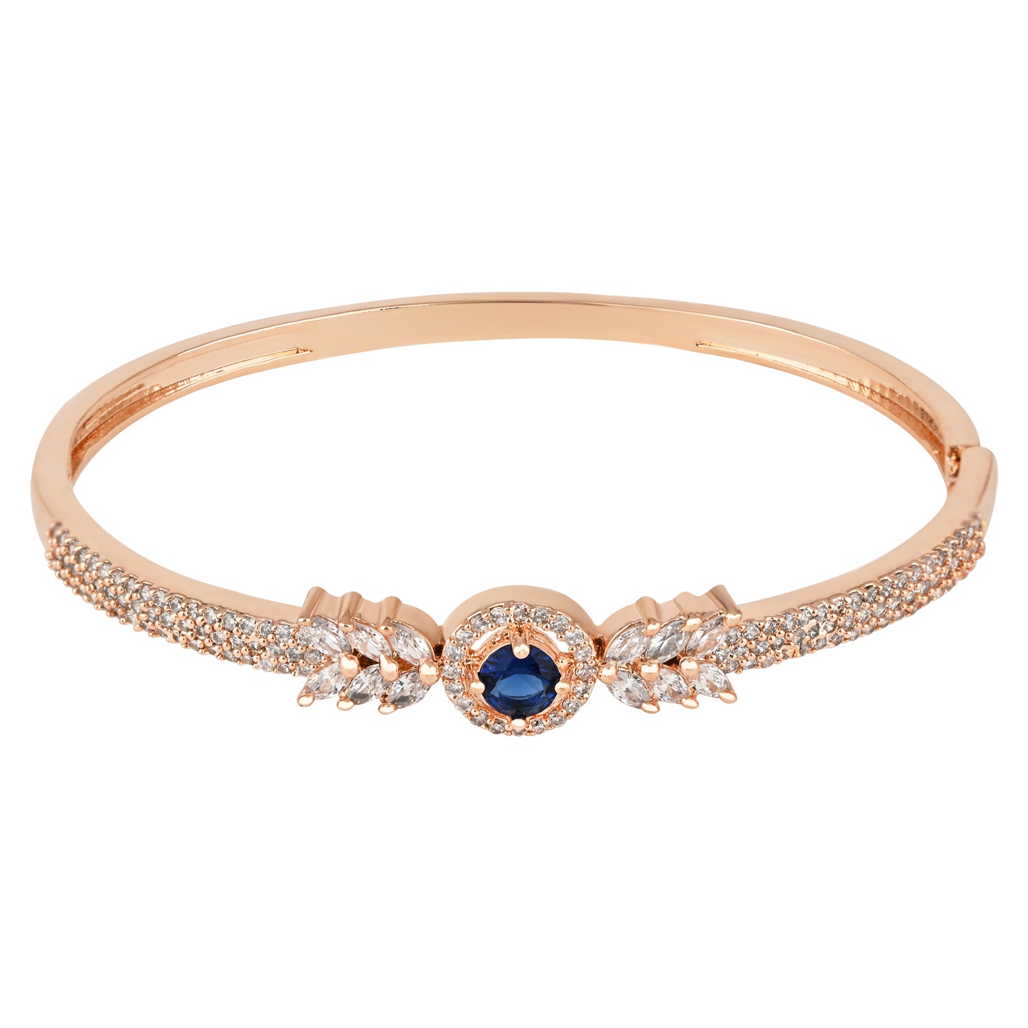 Revina RoseGold Blue Zirconia Bracelet