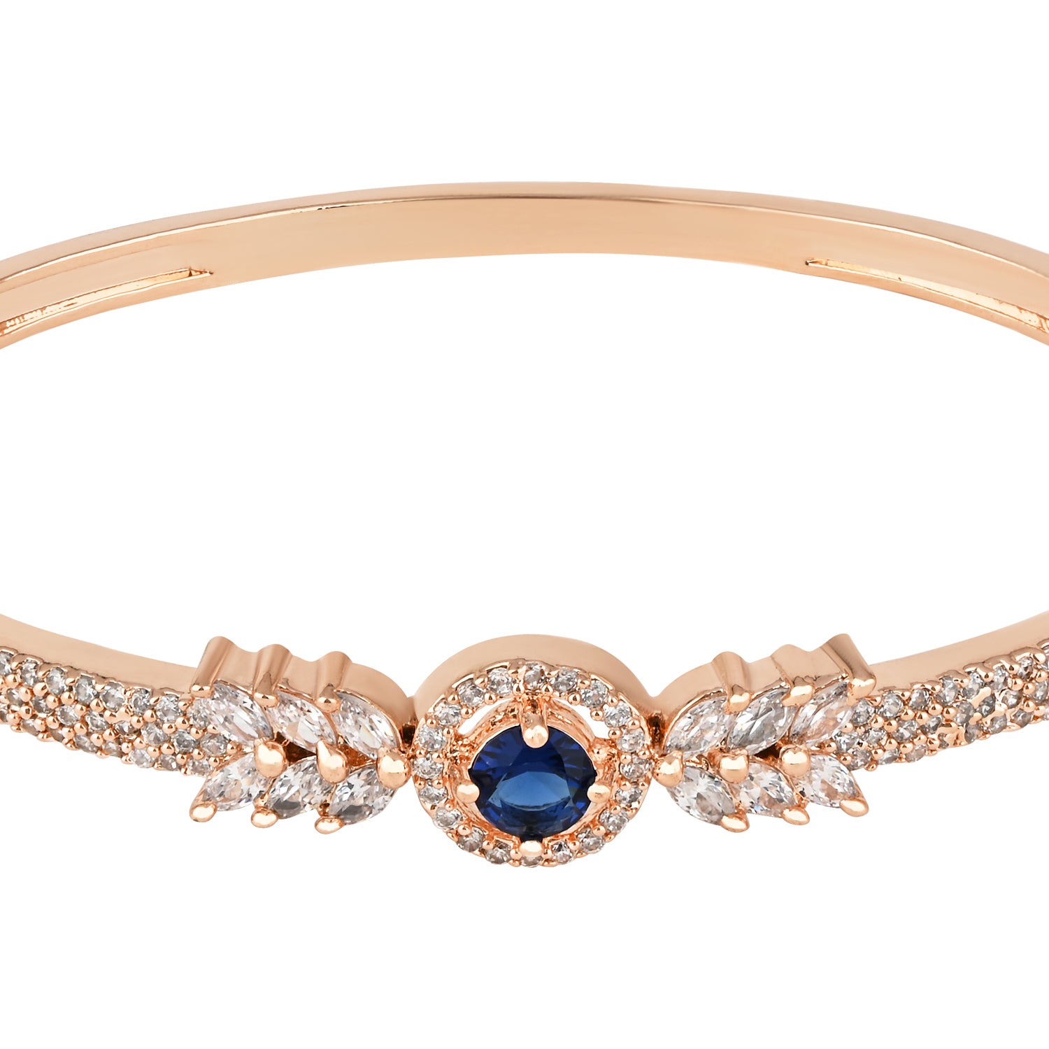 Revina RoseGold Blue Zirconia Bracelet