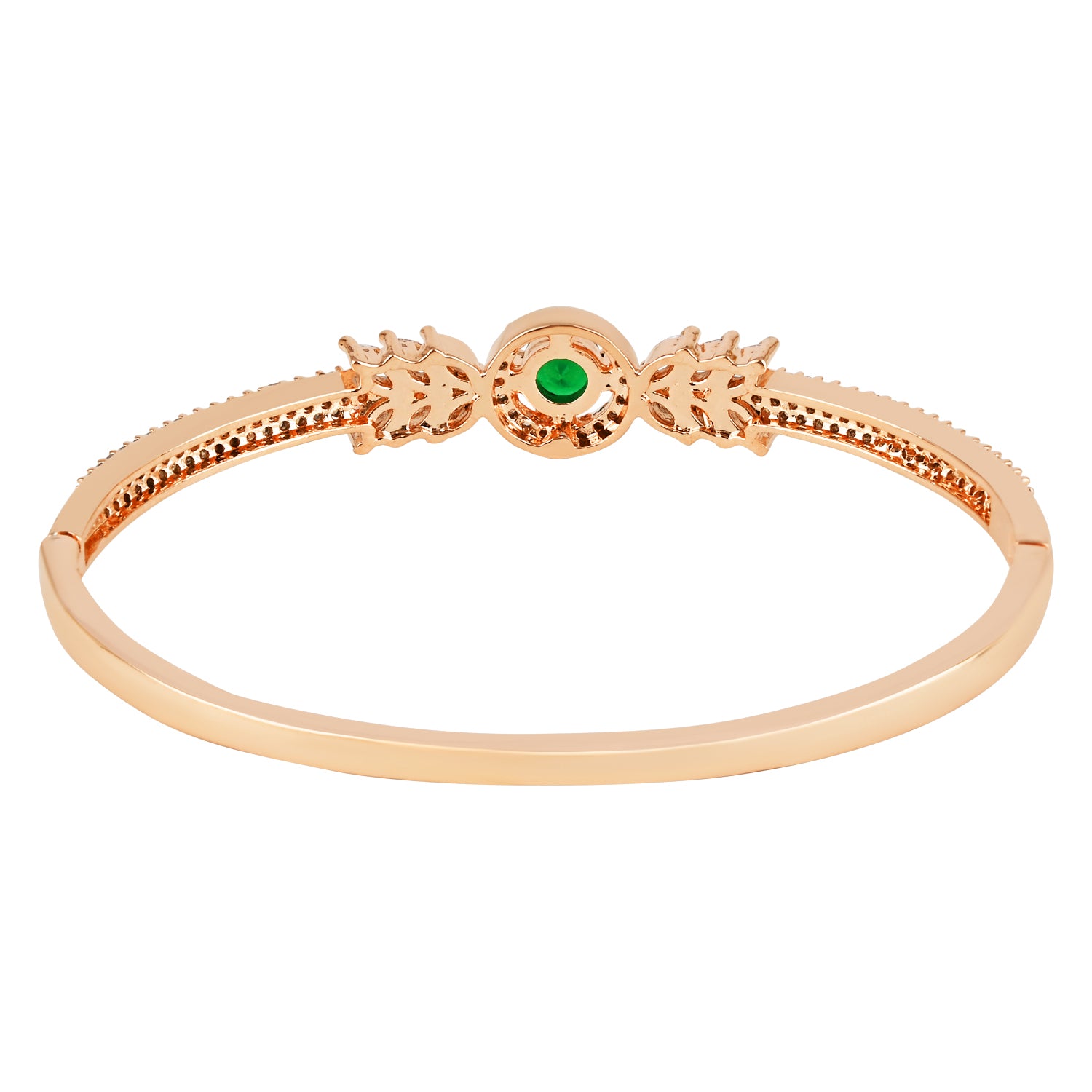 Revina RoseGold Emerald Zirconia Bracelet