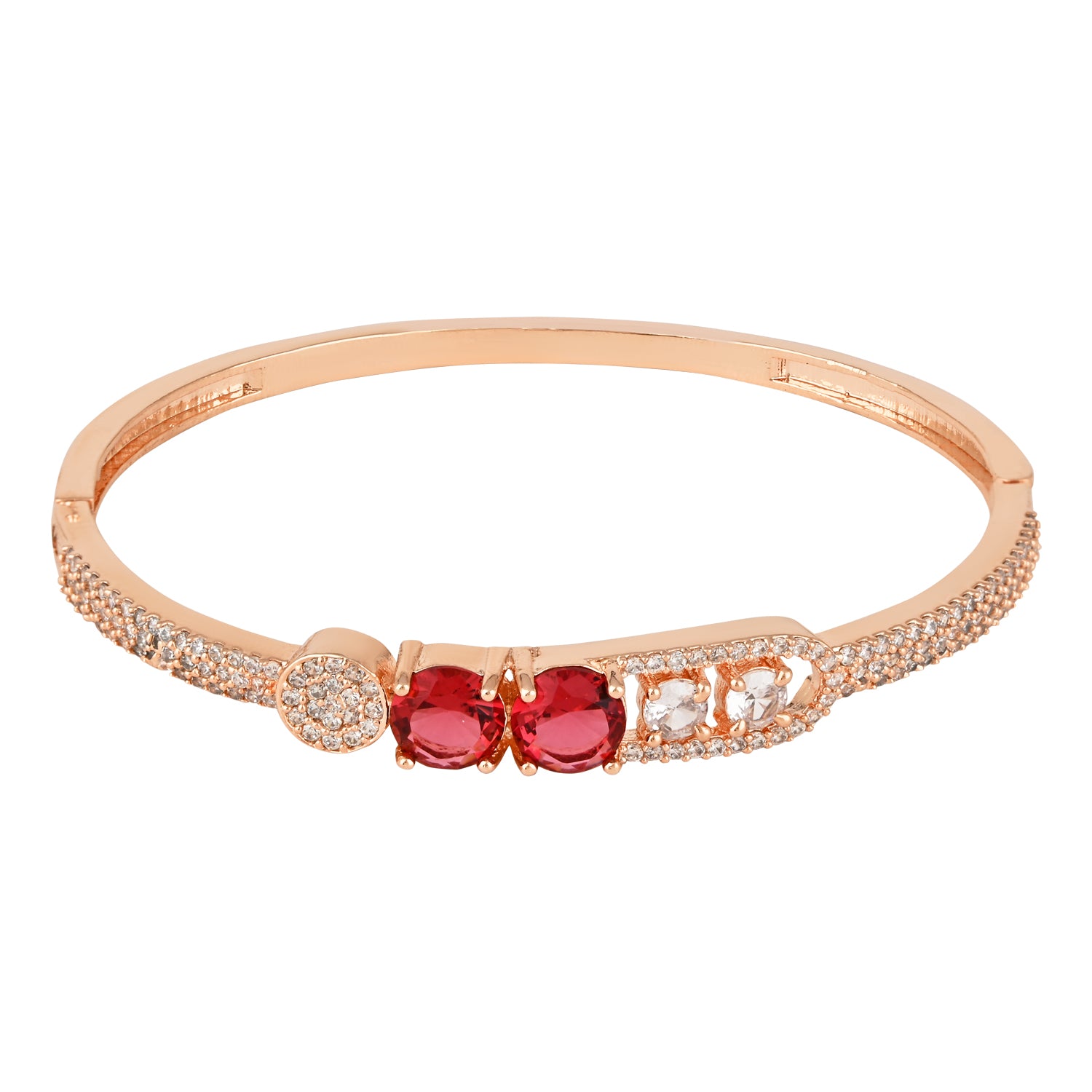 Umaisa RoseGold Ruby Zirconia Bracelet