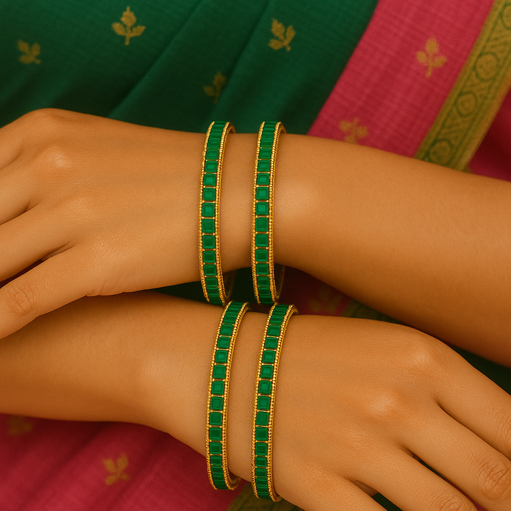Kashvi Green Bangles