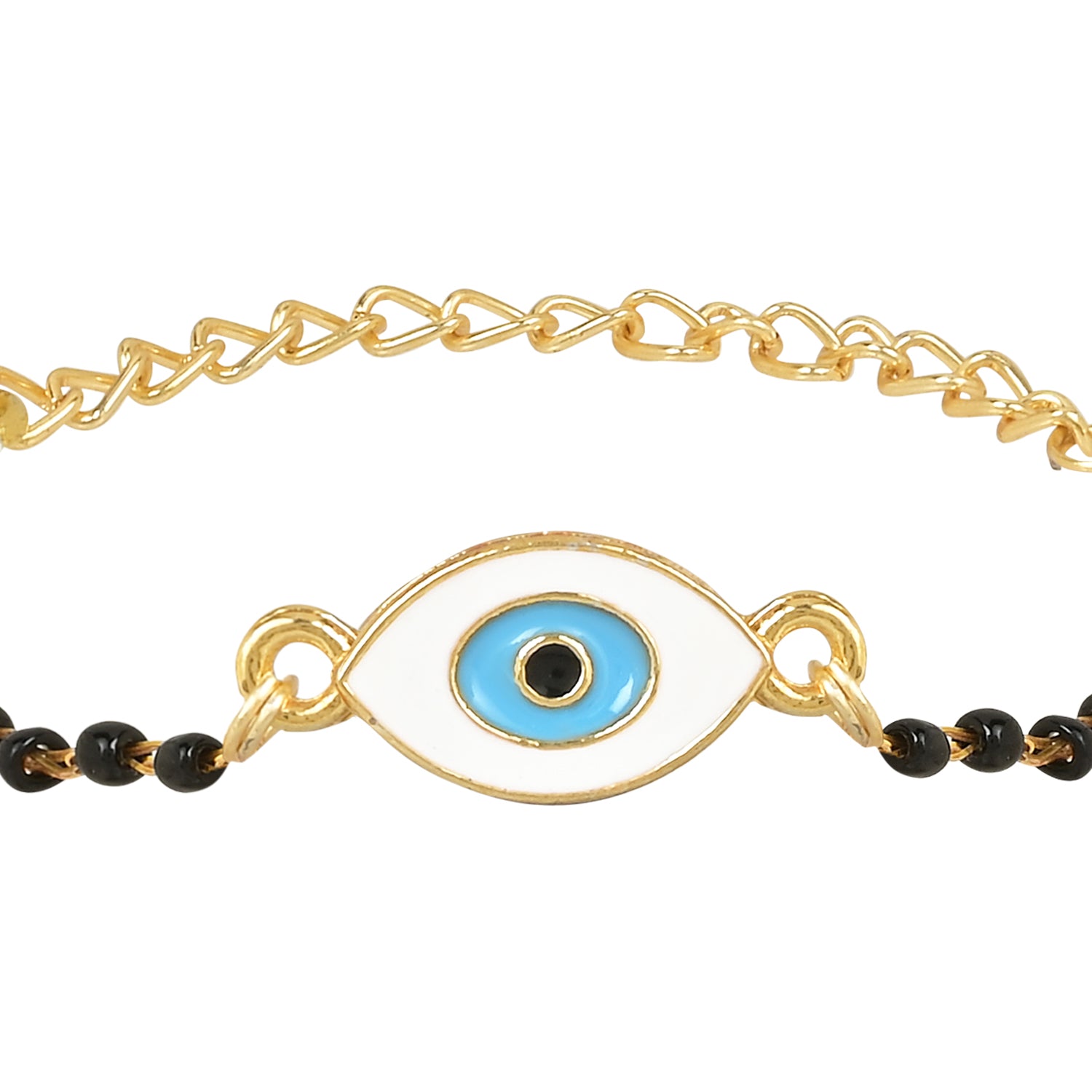 Evil Eye Shape Mangalsutra Bracelet