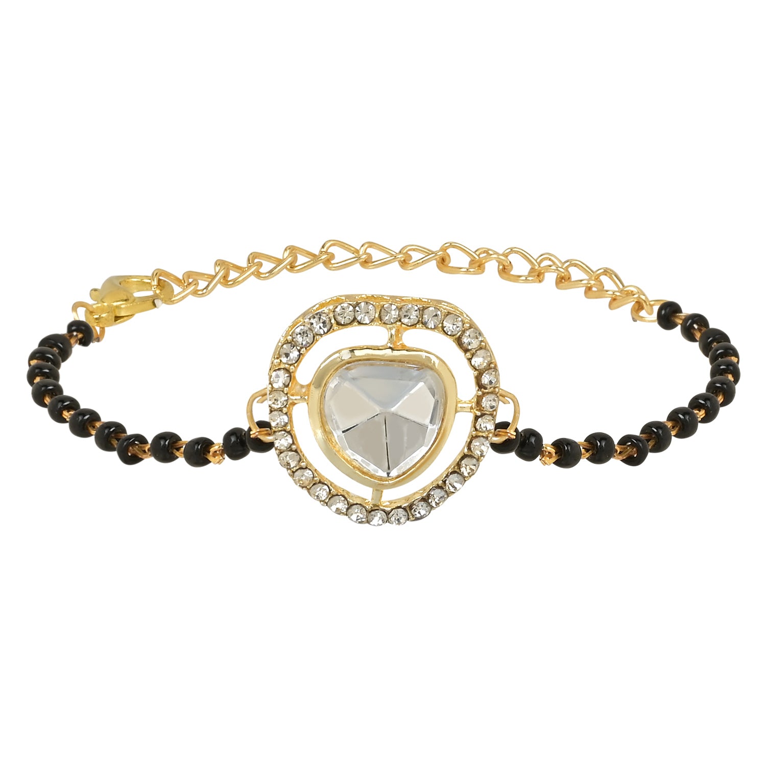 Kundan Stone Mangalsutra Bracelet