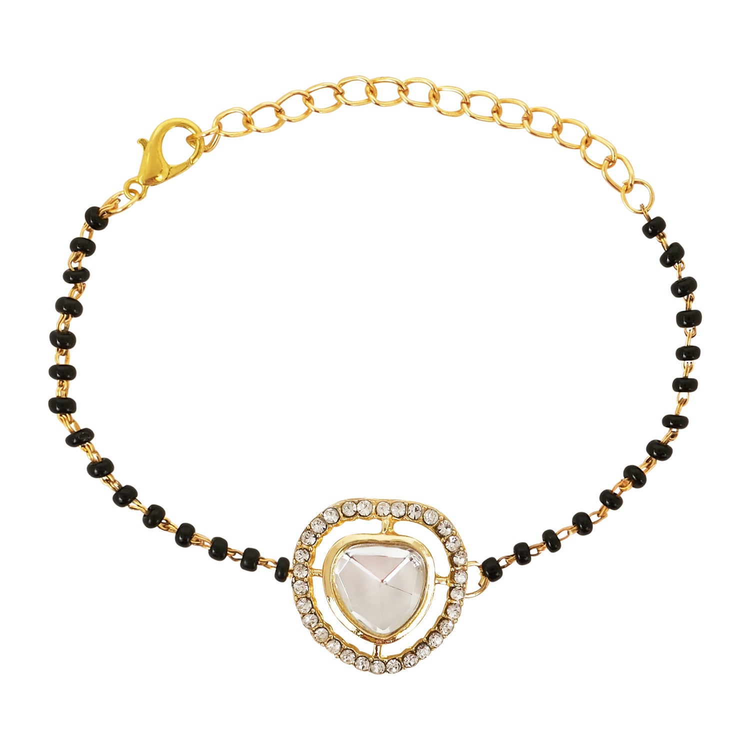 Kundan Stone Mangalsutra Bracelet