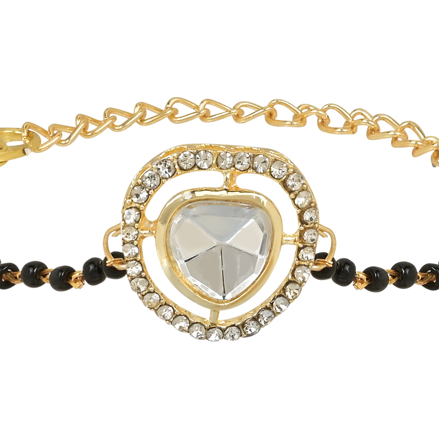 Kundan Stone Mangalsutra Bracelet