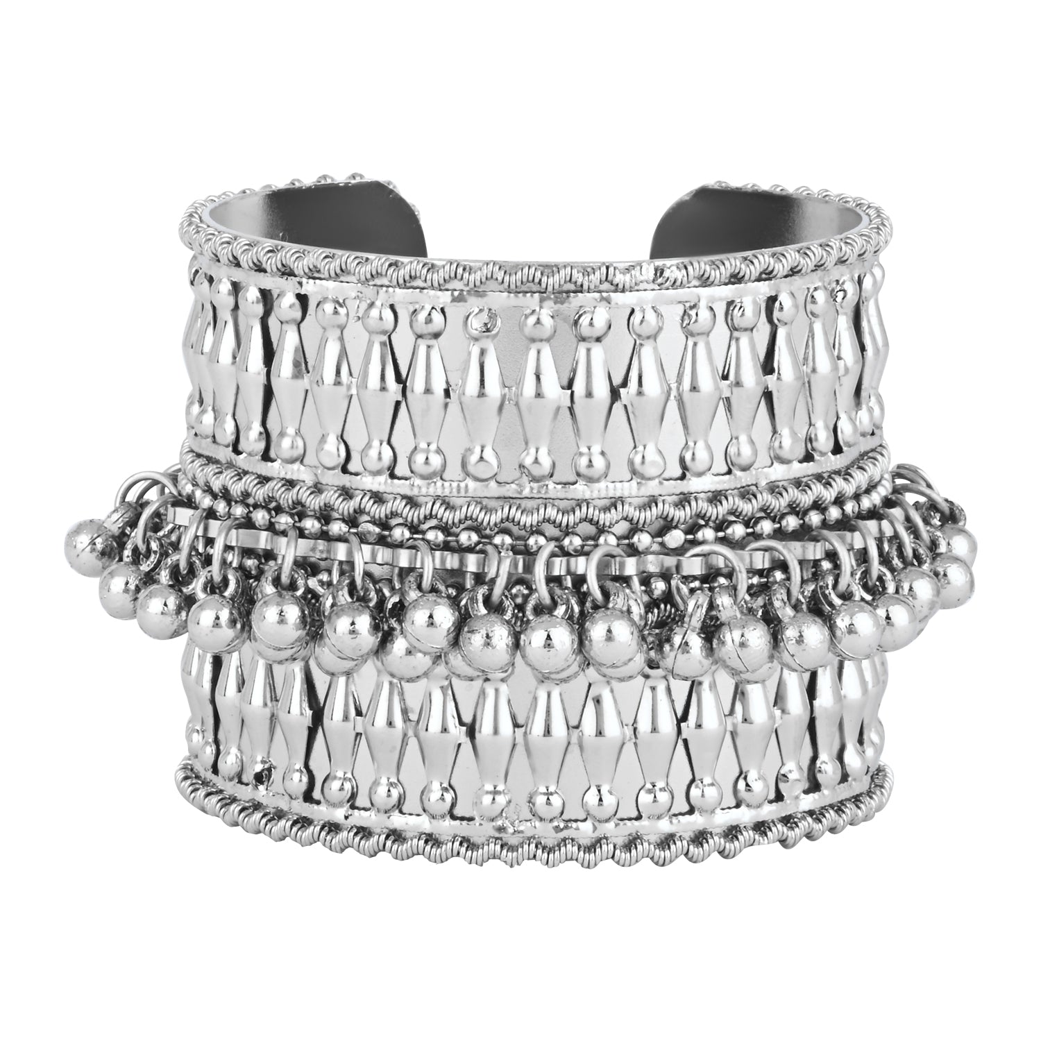 Hanshi Oxidised Cuff Kada