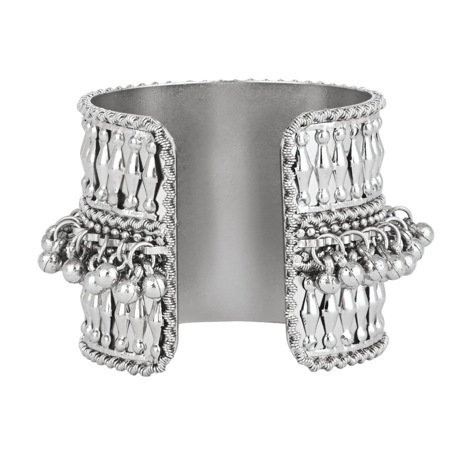 Hanshi Oxidised Cuff Kada