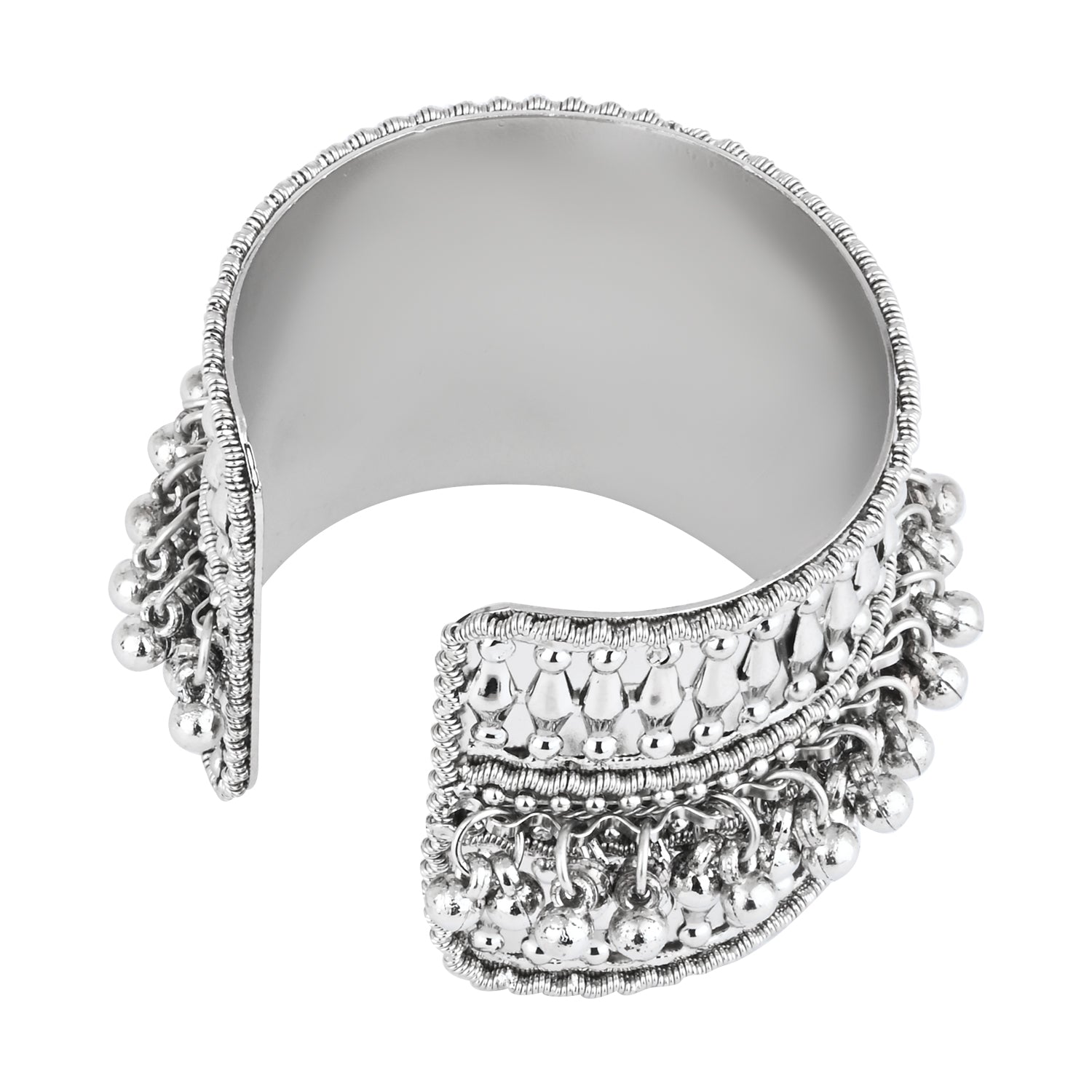 Hanshi Oxidised Cuff Kada