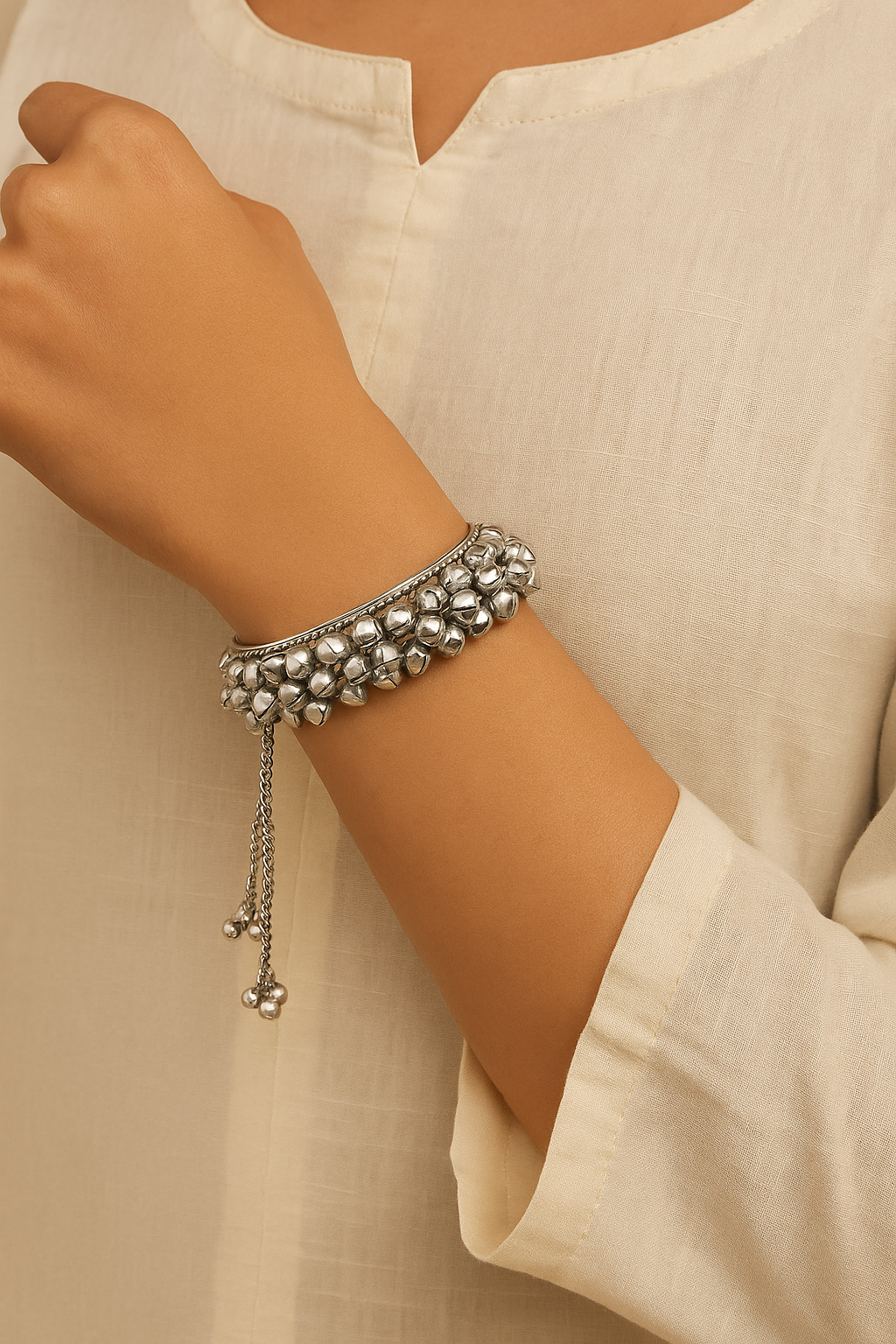 Sabhya Oxidised Cuff Kada