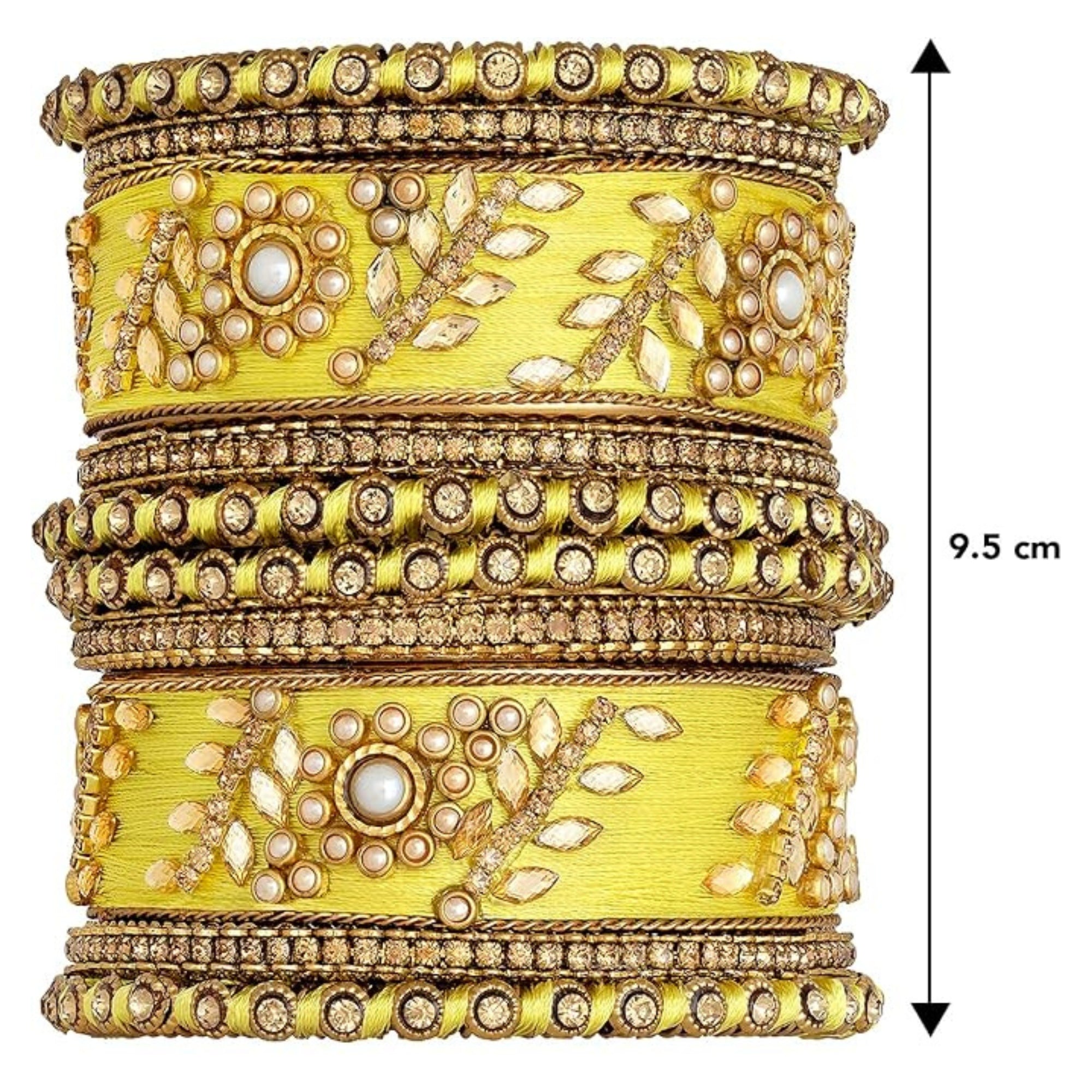 Esha Lime Yellow Bangles