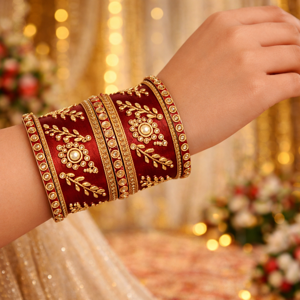 Esha Red Bangles