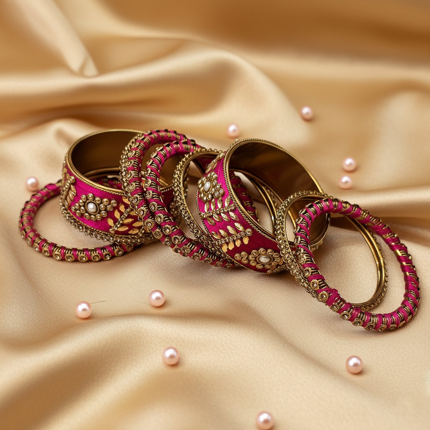 Esha Pink Bangles