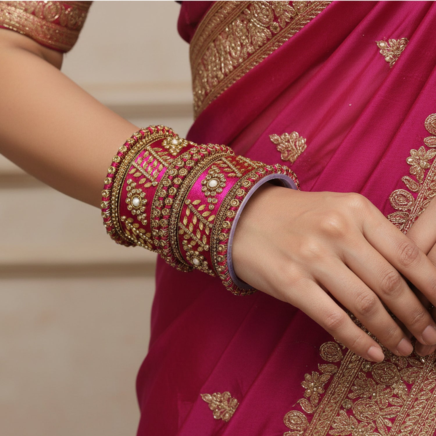Esha Pink Bangles
